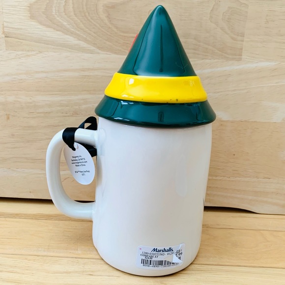 Rae Dunn PAPA ELF with hat topper mug - Picture 6 of 12